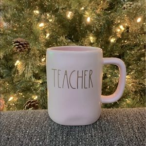 Rae Dunn Teacher Mug Pink